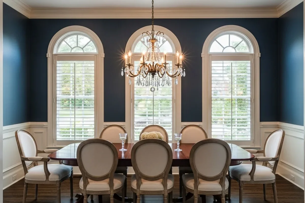 Formal Dining Plantation Shutters in Newnan -- after